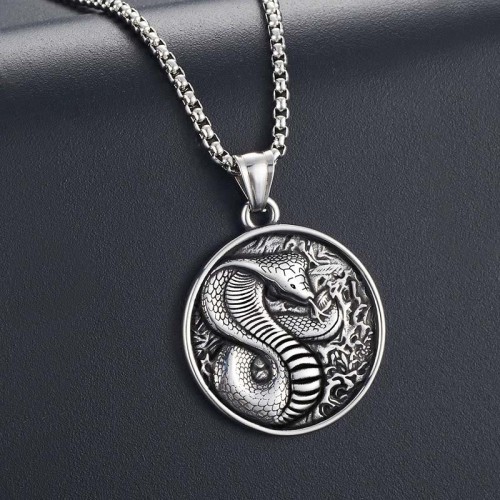 Titanium Steel Snake Balance Pendant Titanium Steel Snake Balance Pendant