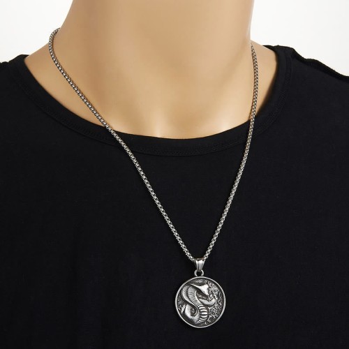 Titanium Steel Snake Balance Pendant Titanium Steel Snake Balance Pendant