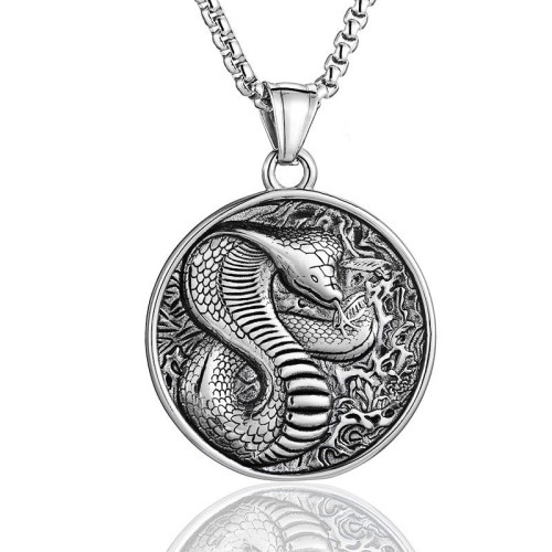 Titanium Steel Snake Balance Pendant Titanium Steel Snake Balance Pendant
