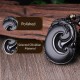 Black Obsidian PiXiu Oval Strength Necklace Pendant Black Obsidian PiXiu Oval Strength Necklace Pendant