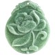 Lotus Jade Abundance Prosperity Rope Pendant Necklace