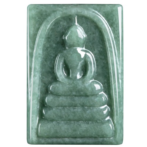 Formless Buddha Jade Square Amulet Necklace Formless Buddha Jade Square Amulet Necklace