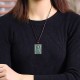 Formless Buddha Jade Square Amulet Necklace Formless Buddha Jade Square Amulet Necklace