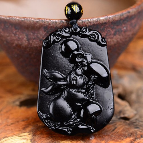 Chinese Zodiac Obsidian Purification Necklace Chinese Zodiac Obsidian Purification Necklace