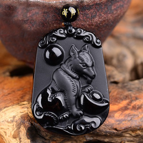 Chinese Zodiac Obsidian Purification Necklace Chinese Zodiac Obsidian Purification Necklace