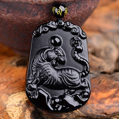 Chinese Zodiac Obsidian Purification Necklace Chinese Zodiac Obsidian Purification Necklace