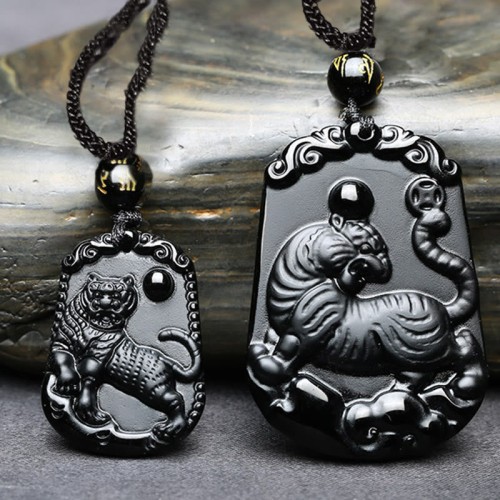 Chinese Zodiac Obsidian Purification Necklace Chinese Zodiac Obsidian Purification Necklace