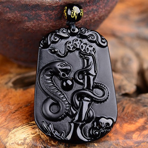 Chinese Zodiac Obsidian Purification Necklace Chinese Zodiac Obsidian Purification Necklace