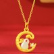 999 Gold Snake Rabbit Year Luck Necklace 999 Gold Snake Rabbit Year Luck Necklace