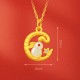 999 Gold Snake Rabbit Year Luck Necklace 999 Gold Snake Rabbit Year Luck Necklace