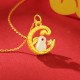 999 Gold Snake Rabbit Year Luck Necklace 999 Gold Snake Rabbit Year Luck Necklace