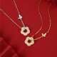 Sterling Silver Butterfly Hetian Jade Flower Blessing Pendant Sterling Silver Butterfly Hetian Jade Flower Blessing Pendant
