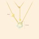 Sterling Silver Butterfly Hetian Jade Flower Blessing Pendant Sterling Silver Butterfly Hetian Jade Flower Blessing Pendant