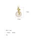 Silver Butterfly Chalcedony Blessing Luck Pendant