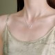 Sterling Silver Tulip Chalcedony Fortune Necklace Pendant