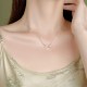 Sterling Silver Tulip Chalcedony Fortune Necklace Pendant