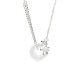 Sterling Silver Tulip Chalcedony Fortune Necklace Pendant