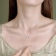 Sterling Silver Tulip Chalcedony Fortune Necklace Pendant