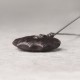 Ebony Obsidian Irregular Shape Peace Necklace Pendant Ebony Obsidian Irregular Shape Peace Necklace Pendant