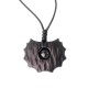 Ebony Obsidian Irregular Shape Peace Necklace Pendant Ebony Obsidian Irregular Shape Peace Necklace Pendant