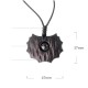 Ebony Obsidian Irregular Shape Peace Necklace Pendant Ebony Obsidian Irregular Shape Peace Necklace Pendant