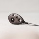 Ebony Hollow Obsidian Peace Necklace Pendant Ebony Hollow Obsidian Peace Necklace Pendant