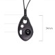 Ebony Hollow Obsidian Peace Necklace Pendant Ebony Hollow Obsidian Peace Necklace Pendant