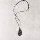 Ebony Hollow Obsidian Peace Necklace Pendant Ebony Hollow Obsidian Peace Necklace Pendant