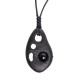 Ebony Hollow Obsidian Peace Necklace Pendant Ebony Hollow Obsidian Peace Necklace Pendant