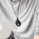 Ebony Wood Aventurine Peace Necklace Pendant Ebony Wood Aventurine Peace Necklace Pendant