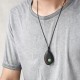 Ebony Wood Aventurine Peace Necklace Pendant Ebony Wood Aventurine Peace Necklace Pendant