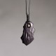 Ebony Wood Copper Bead Peace Necklace Pendant