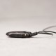 Ebony Wood Copper Bead Peace Necklace Pendant