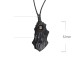 Ebony Wood Copper Bead Peace Necklace Pendant
