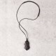 Ebony Wood Copper Bead Peace Necklace Pendant