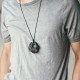 Ebony Hollow Irregular Shape Peace Necklace Ebony Hollow Irregular Shape Peace Necklace