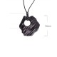 Ebony Hollow Irregular Shape Peace Necklace Ebony Hollow Irregular Shape Peace Necklace