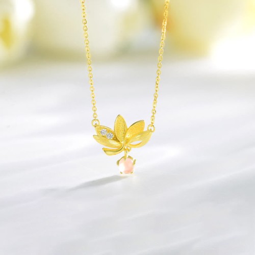 Sterling Silver Lotus Keep Away Evil Spirits Pendant Sterling Silver Lotus Keep Away Evil Spirits Pendant