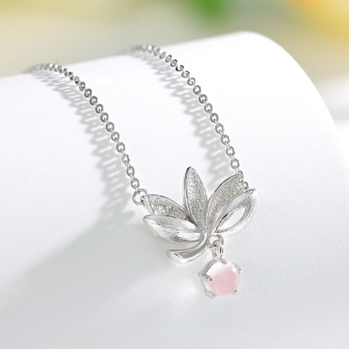 Sterling Silver Lotus Keep Away Evil Spirits Pendant Sterling Silver Lotus Keep Away Evil Spirits Pendant