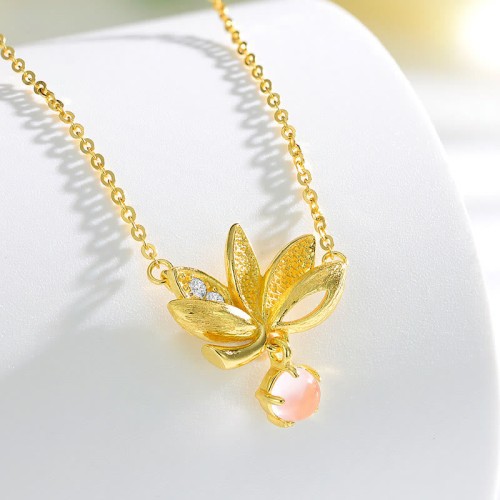 Sterling Silver Lotus Keep Away Evil Spirits Pendant Sterling Silver Lotus Keep Away Evil Spirits Pendant