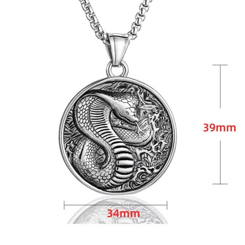 Titanium Steel Snake Balance Pendant Titanium Steel Snake Balance Pendant