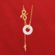 Chalcedony Snake Rose Harmony Necklace