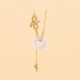 Chalcedony Snake Rose Harmony Necklace