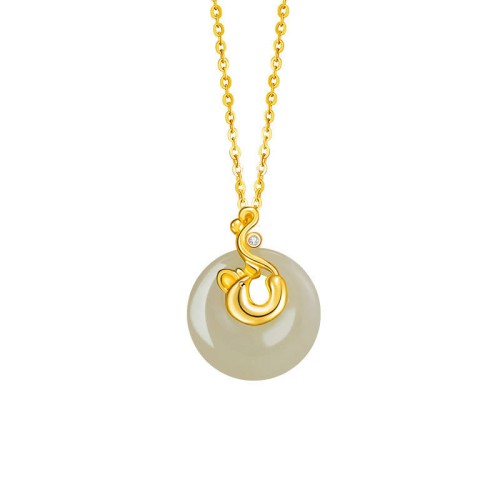 Hetian Jade Silver Abundance Zodiac Pendant Hetian Jade Silver Abundance Zodiac Pendant