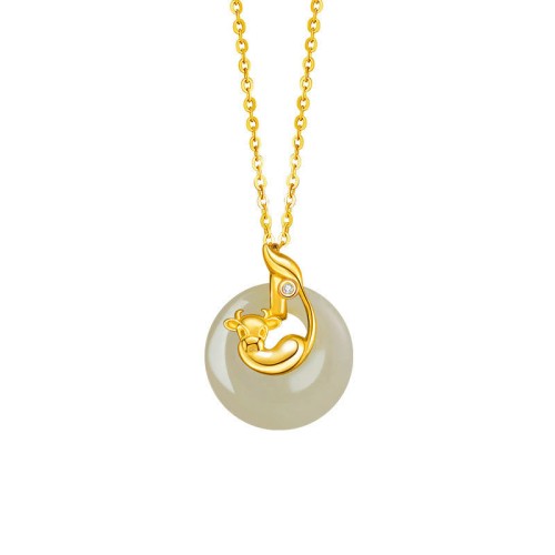 Hetian Jade Silver Abundance Zodiac Pendant Hetian Jade Silver Abundance Zodiac Pendant