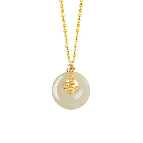 Hetian Jade Silver Abundance Zodiac Pendant Hetian Jade Silver Abundance Zodiac Pendant