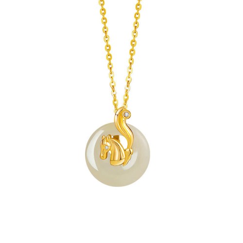 Hetian Jade Silver Abundance Zodiac Pendant Hetian Jade Silver Abundance Zodiac Pendant