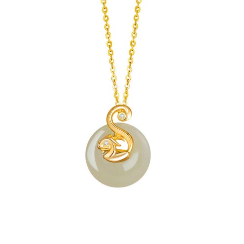Hetian Jade Silver Abundance Zodiac Pendant Hetian Jade Silver Abundance Zodiac Pendant