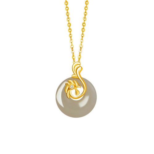 Hetian Jade Silver Abundance Zodiac Pendant Hetian Jade Silver Abundance Zodiac Pendant