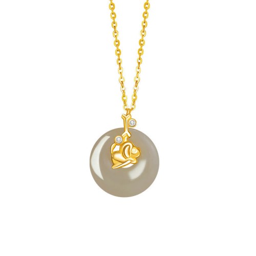 Hetian Jade Silver Abundance Zodiac Pendant Hetian Jade Silver Abundance Zodiac Pendant